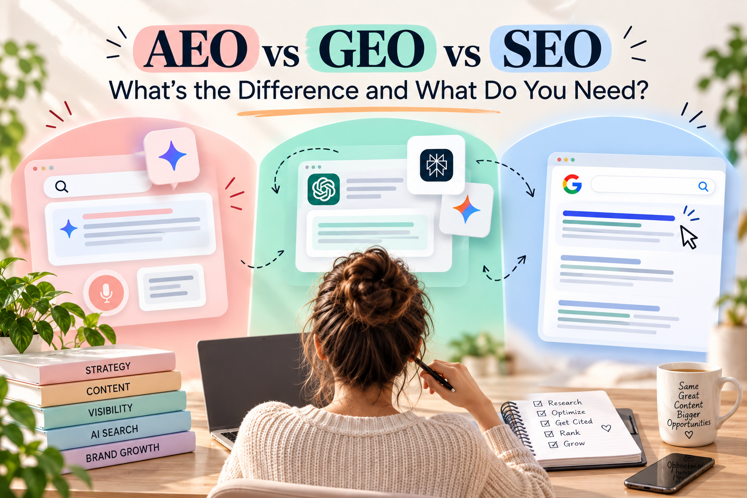 AEO vs GEO vs SEO